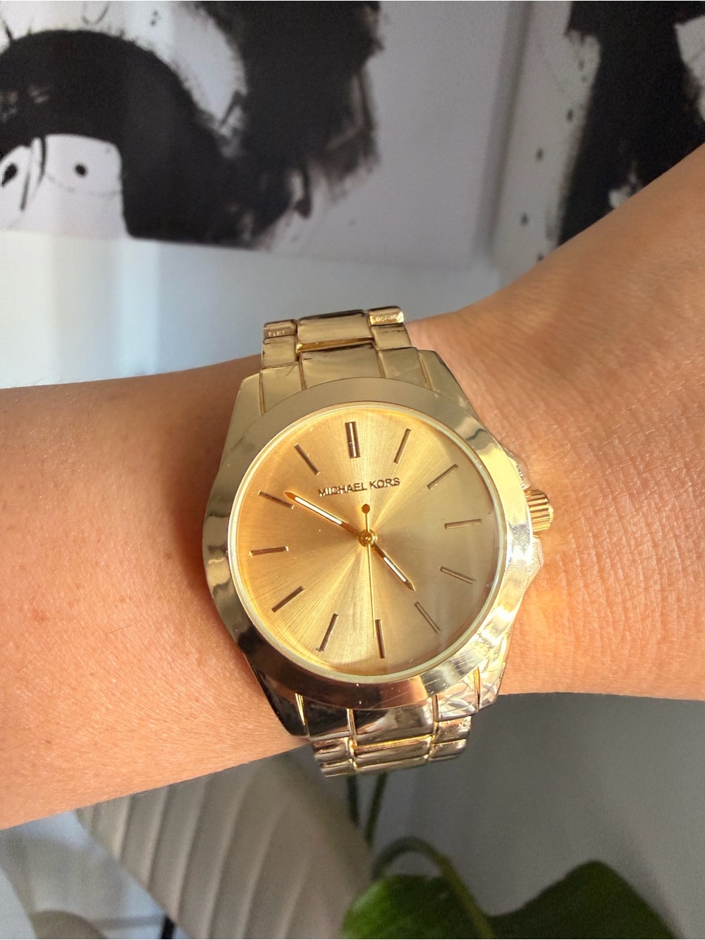 Michael Kors Women's Gold Tone Stainless Steel Bracelet Watch